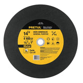 Disco e corte 14" para metal centro plano abrasivo pretul